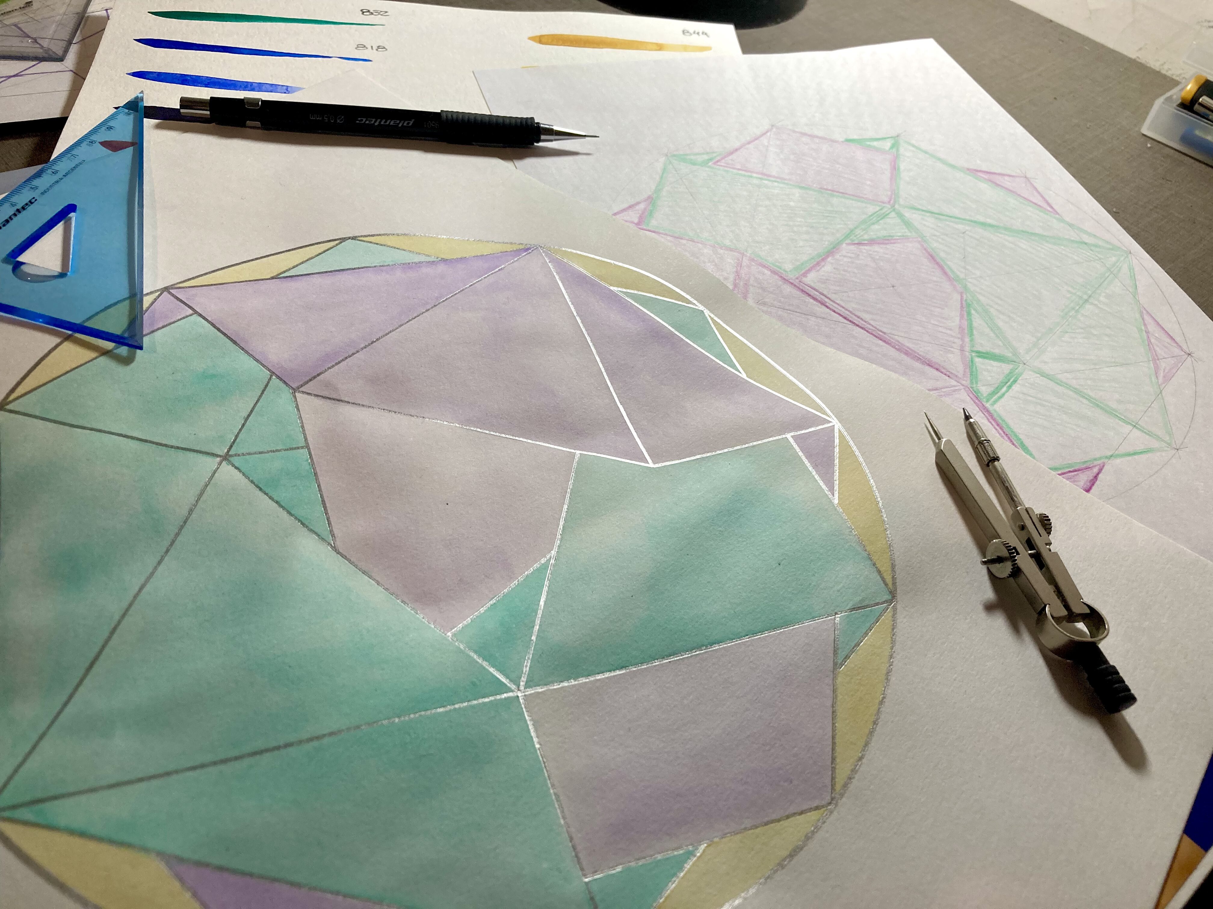 Detail of Assembled Icosahedron by Damian Mendez Romera