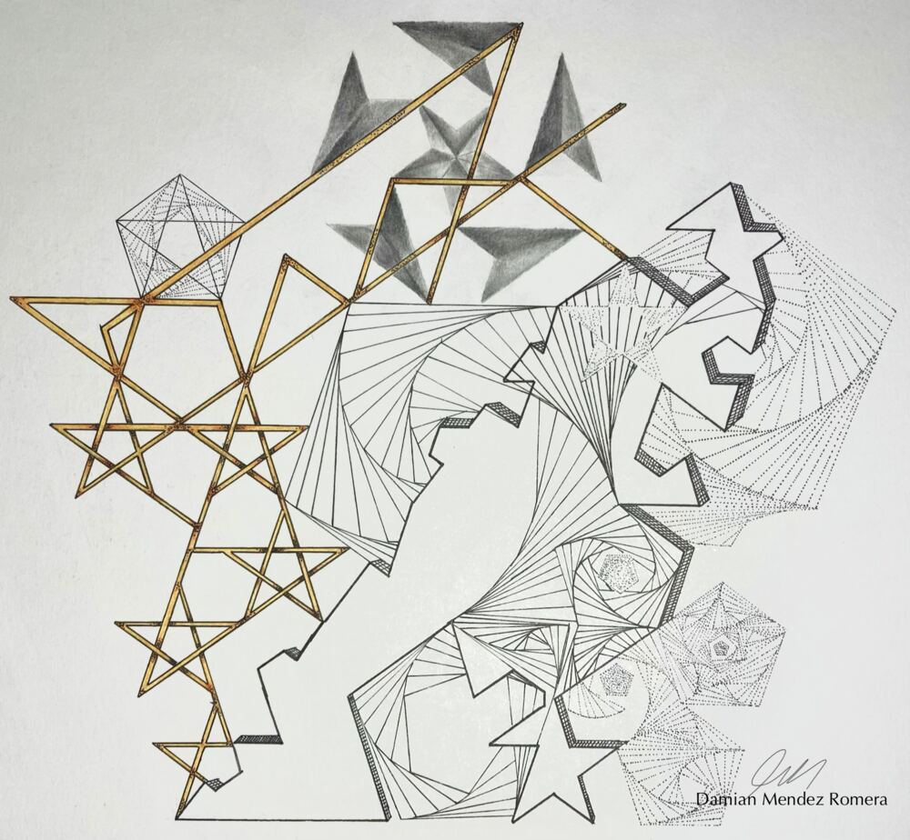 Fractal Pentagon Medley by Damian Mendez Romera