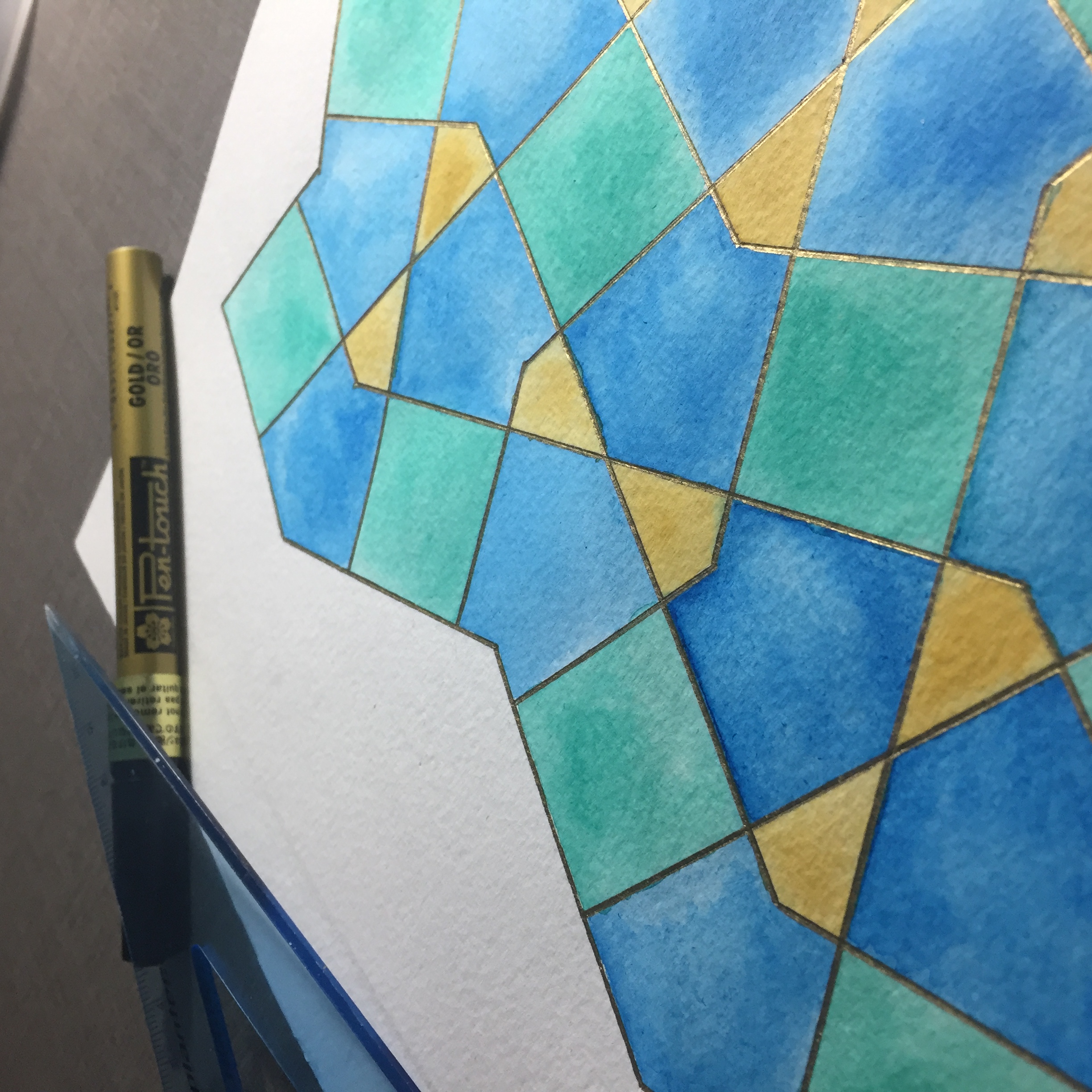 Another detail of Like stained glass by Damian Mendez Romera