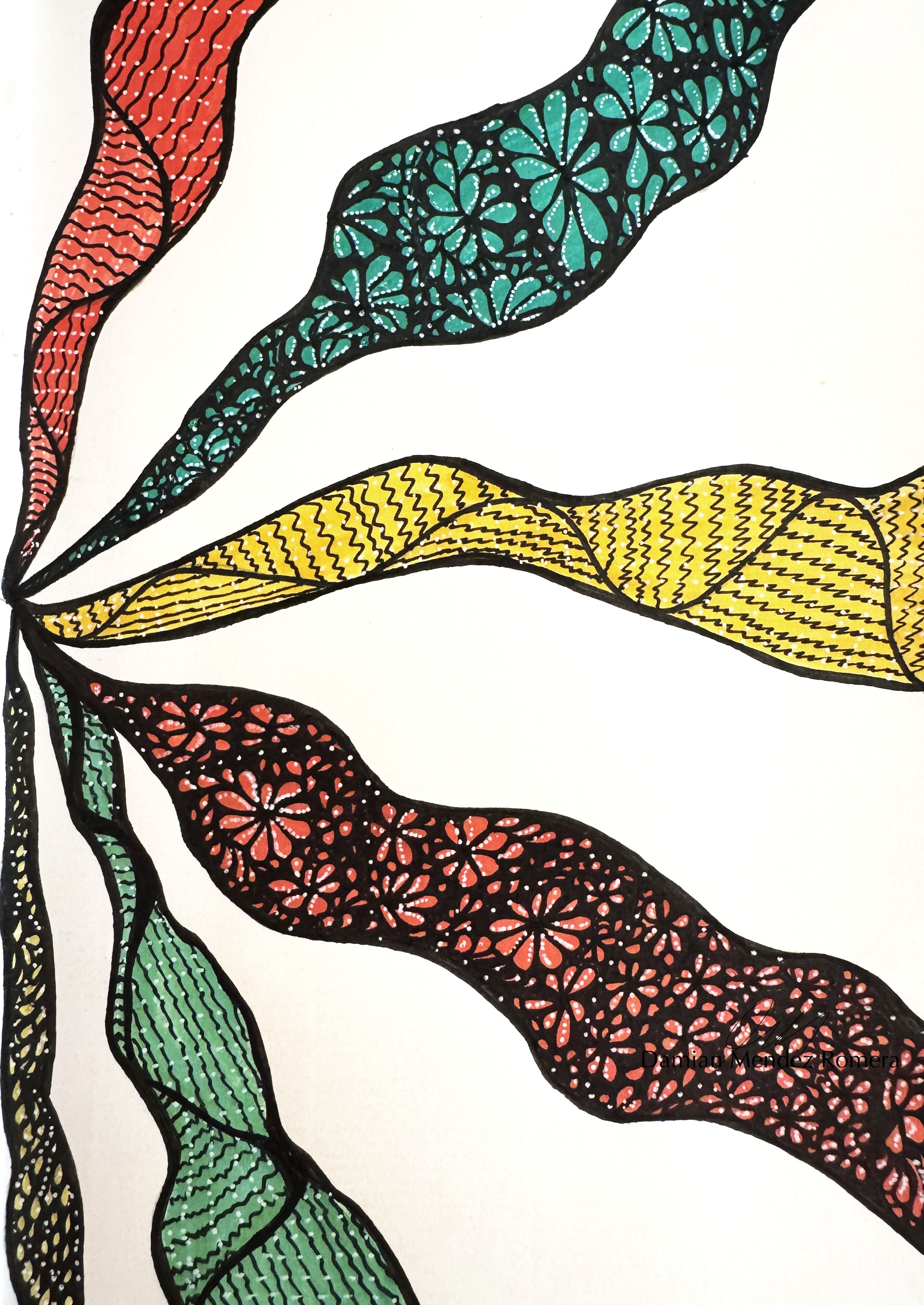 Untitled Zentangle II by Damian Mendez Romera